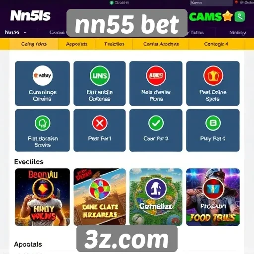 Exploração das funcionalidades do site nn55 bet